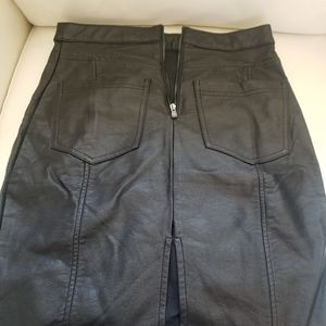 Leather Pencil Skirt